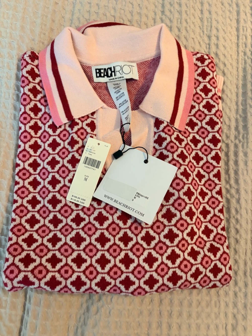 Beach Riot Pink and Red Giana Top